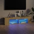 Kép 1/11 - Sonoma tölgy színű TV-szekrény LED-lámpákkal 135 x 39 x 30 cm