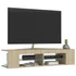 Kép 6/11 - Sonoma tölgy színű TV-szekrény LED-lámpákkal 135 x 39 x 30 cm