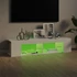 Kép 4/11 - Magasfényű fehér TV-szekrény LED-lámpákkal 135 x 39 x 30 cm