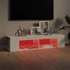 Kép 5/11 - Magasfényű fehér TV-szekrény LED-lámpákkal 135 x 39 x 30 cm