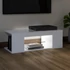Kép 4/11 - Fehér TV-szekrény LED-lámpákkal 90 x 39 x 30 cm