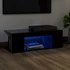 Kép 1/11 - Fekete TV-szekrény LED lámpákkal 90 x 39 x 30 cm