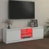 Kép 3/10 - Fehér TV-szekrény LED lámpákkal 120 x 30 x 35,5 cm