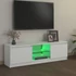 Kép 4/10 - Fehér TV-szekrény LED lámpákkal 120 x 30 x 35,5 cm