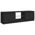 Kép 7/10 - Fekete TV-szekrény LED lámpákkal 120 x 30 x 35,5 cm