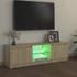Kép 4/10 - Sonoma tölgy színű TV-szekrény LED lámpákkal 120x30x35,5 cm