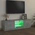 Kép 4/10 - Szürke TV-szekrény LED-világítással 120 x 30 x 35,5 cm