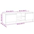 Kép 10/10 - Magasfényű fehér TV-szekrény LED lámpákkal 120 x 30 x 35,5 cm