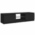 Kép 3/11 - Fekete TV-szekrény LED lámpákkal 140 x 40 x 35,5 cm