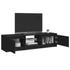 Kép 7/11 - Fekete TV-szekrény LED lámpákkal 140 x 40 x 35,5 cm