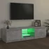 Kép 8/11 - Szürke TV-szekrény LED-világítással 140 x 40 x 35,5 cm
