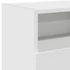Kép 11/11 - Fehér TV-szekrény LED lámpákkal 120 x 30 x 50 cm