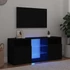 Kép 1/11 - Fekete TV-szekrény LED-lámpákkal 120 x 30 x 50 cm