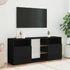 Kép 4/11 - Fekete TV-szekrény LED-lámpákkal 120 x 30 x 50 cm