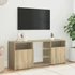 Kép 4/11 - Sonoma tölgy színű TV-szekrény LED lámpákkal 120x30x50 cm