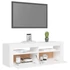 Kép 7/11 - Fehér TV-szekrény LED-lámpákkal 120 x 35 x 40 cm