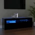Kép 1/11 - Fekete TV-szekrény LED-világítással 120 x 35 x 40 cm
