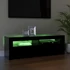 Kép 6/11 - Fekete TV-szekrény LED-világítással 120 x 35 x 40 cm