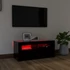 Kép 5/11 - Fekete TV-szekrény LED-világítással 90x35x40 cm