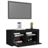 Kép 6/11 - Fekete TV-szekrény LED-világítással 90x35x40 cm