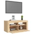 Kép 6/11 - Sonoma tölgy színű TV-szekrény LED-világítással 90 x 35 x 40 cm