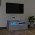 Kép 1/11 - Betonszürke TV-szekrény LED-világítással 90 x 35 x 40 cm