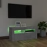 Kép 4/11 - Betonszürke TV-szekrény LED-világítással 90 x 35 x 40 cm
