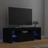 Kép 1/11 - Fekete TV-szekrény LED-világítással 120 x 35 x 40 cm