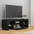 Kép 7/11 - Fekete TV-szekrény LED-világítással 120 x 35 x 40 cm