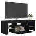 Kép 8/11 - Fekete TV-szekrény LED-világítással 120 x 35 x 40 cm