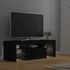 Kép 9/11 - Fekete TV-szekrény LED-világítással 120 x 35 x 40 cm