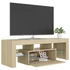 Kép 8/11 - Sonoma tölgy színű TV-szekrény LED-lámpákkal 120 x 35 x 40 cm