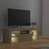 Kép 9/11 - Sonoma tölgy színű TV-szekrény LED-lámpákkal 120 x 35 x 40 cm