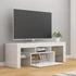 Kép 7/11 - Magasfényű fehér TV-szekrény LED-lámpákkal 120 x 35 x 40 cm