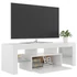 Kép 8/11 - Magasfényű fehér TV-szekrény LED-lámpákkal 120 x 35 x 40 cm