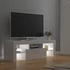Kép 9/11 - Magasfényű fehér TV-szekrény LED-lámpákkal 120 x 35 x 40 cm