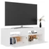 Kép 6/11 - Fehér TV-szekrény LED-lámpákkal 120 x 35 x 40 cm