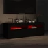 Kép 4/11 - Fekete TV-szekrény LED-lámpákkal 120 x 35 x 40 cm