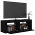 Kép 6/11 - Fekete TV-szekrény LED-lámpákkal 120 x 35 x 40 cm