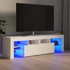 Kép 1/11 - Fehér TV-szekrény LED-lámpákkal 140 x 36,5 x 40 cm