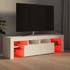 Kép 6/11 - Fehér TV-szekrény LED-lámpákkal 140 x 36,5 x 40 cm