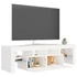 Kép 7/11 - Fehér TV-szekrény LED-lámpákkal 140 x 36,5 x 40 cm