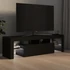 Kép 4/11 - Fekete TV-szekrény LED-világítással 140 x 36,5 x 40 cm