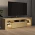 Kép 4/11 - Sonoma tölgy színű TV-szekrény LED-lámpákkal 140 x 36,5 x 40 cm