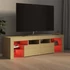 Kép 6/11 - Sonoma tölgy színű TV-szekrény LED-lámpákkal 140 x 36,5 x 40 cm