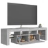Kép 7/11 - Betonszürke TV-szekrény LED-lámpákkal 140 x 36,5 x 40 cm