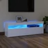 Kép 1/11 - Fehér TV-szekrény LED-lámpákkal 120 x 35 x 40 cm