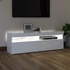 Kép 3/11 - Fehér TV-szekrény LED-lámpákkal 120 x 35 x 40 cm