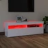 Kép 4/11 - Fehér TV-szekrény LED-lámpákkal 120 x 35 x 40 cm