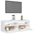 Kép 6/11 - Fehér TV-szekrény LED-lámpákkal 120 x 35 x 40 cm